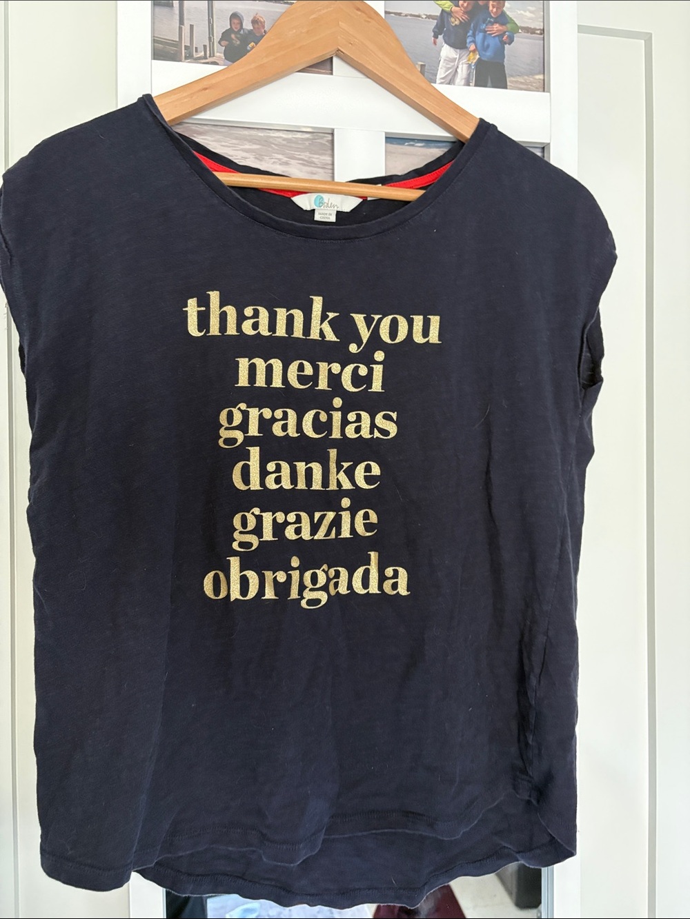 Boden “thank you” graphic t shirt